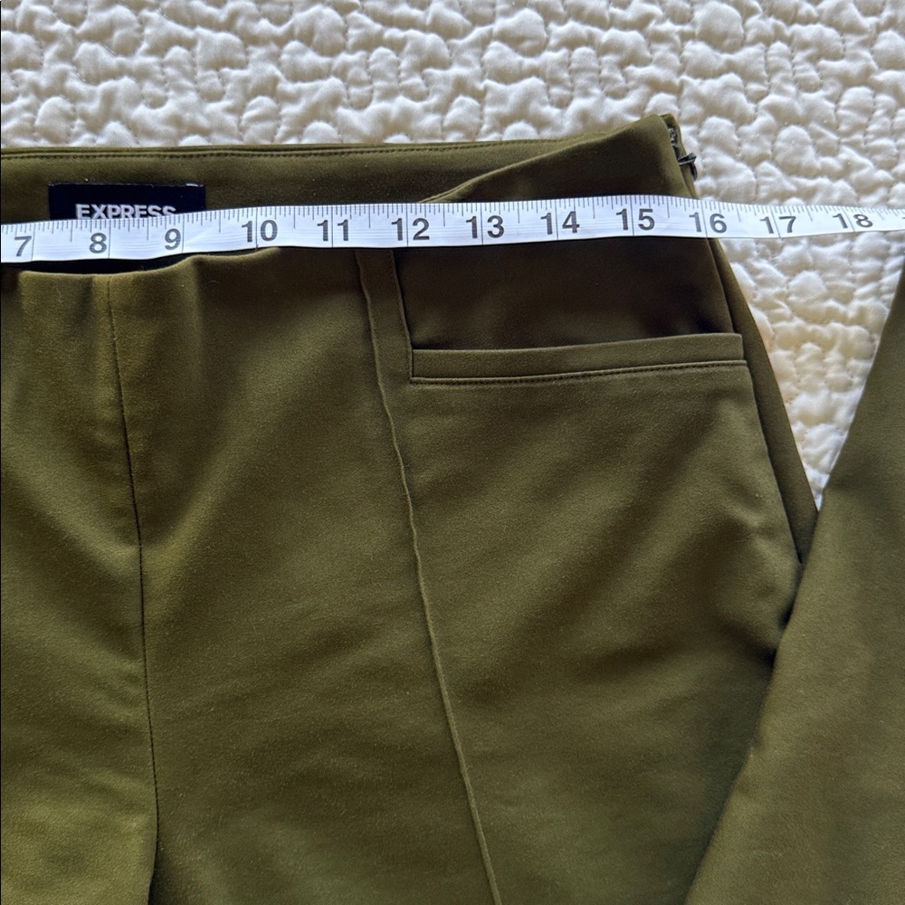 Express Olive Columnist Barely Boot Trousers Side… - image 5